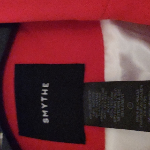 SMYTHE RED Asymmetrical wrap BLAZER Perfect for the HOLIDAYS💗 FABULOUS PRICE - Picture 2 of 5